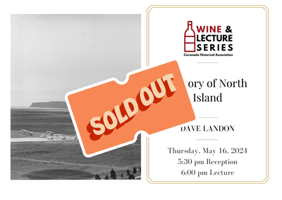 Wine & Lecture: History of North Island with Dave Landon