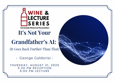 Wine & Lecture: It's Not Your Grandfather's AI: It Goes Back Further Than That