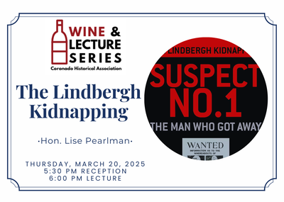 Wine & Lecture: The Lindbergh Kidnapping 