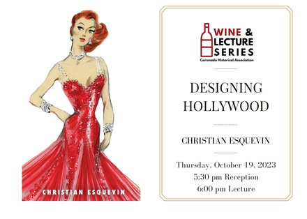Wine & Lecture: Designing Hollywood: How the Studio Wardrobe Department Created the Image of Golden Age Movie Stars.  featured image