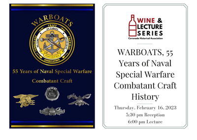 Wine & Lecture: WARBOATS, 55 Years of Naval Special Warfare